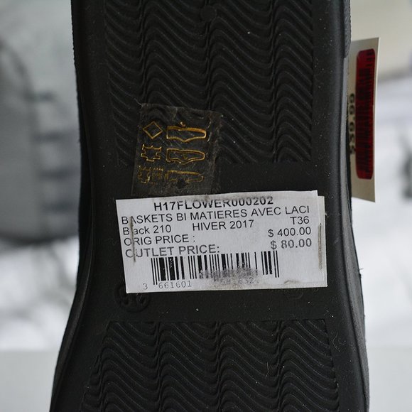 BNWT Maje Low Top Suede and Leather Trainers - Picture 7 of 8